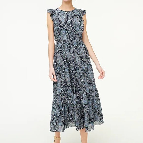 J. Crew Factory Dresses & Skirts - J.Crew Factory Tiered Ruffle Maxi Dress